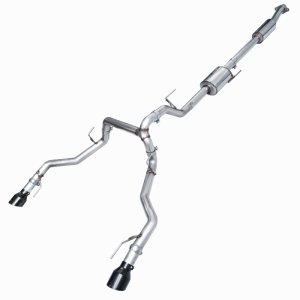 Ford F-150 Performance Exhaust - AWE Tuning - 0FG Resonated Cat-Back - Diamond Black - `21-`27 Ford F-150 Performance Exhaust - AWE Tuning - 0FG Resonated Cat-Back - Diamond Black - `21-`27